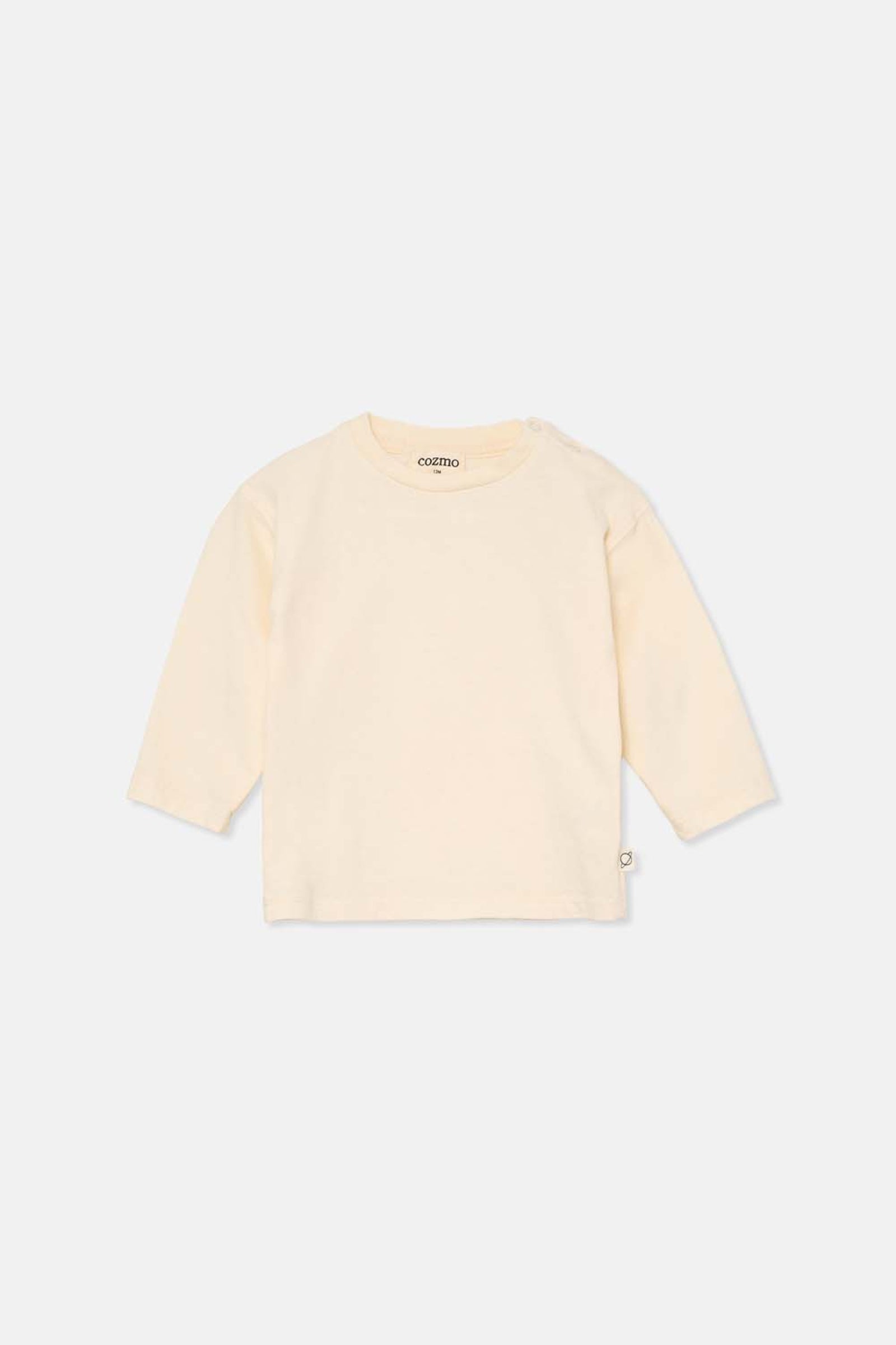 Organic Brushed Warm Baby LS Tee Ivory F26