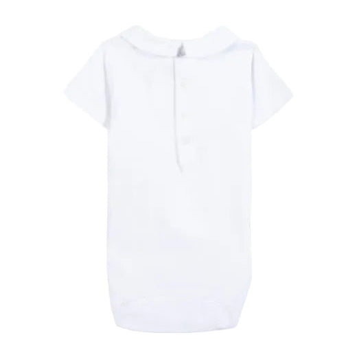 Boy's White Tennis Onesie