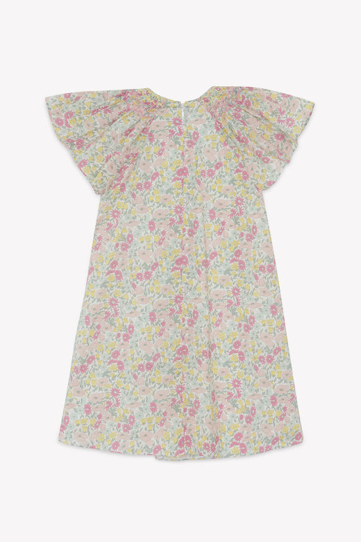 Big Girls Liberty Print Smocked Dress Citrus