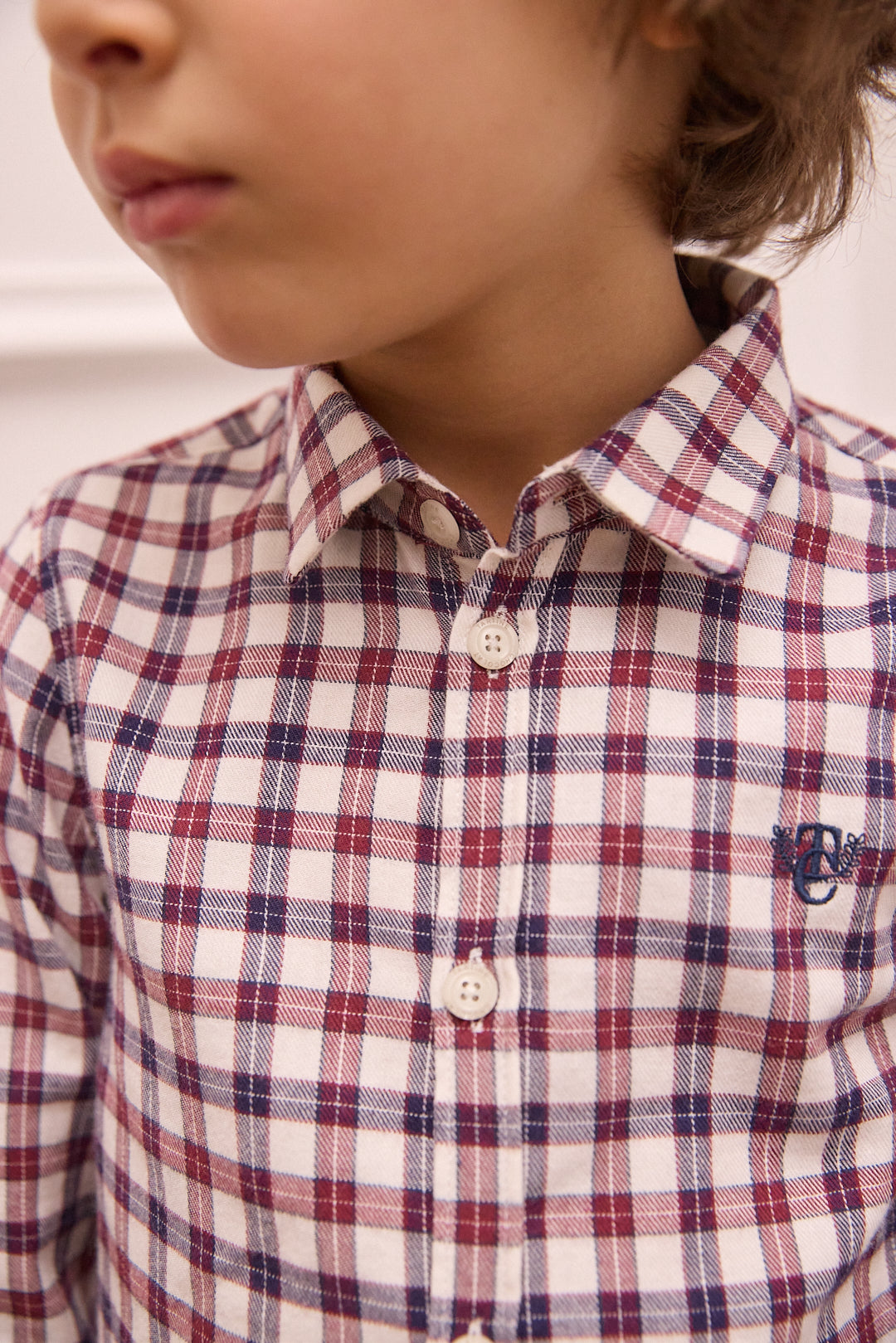 LS Collared Shirt Red Check Multi F26