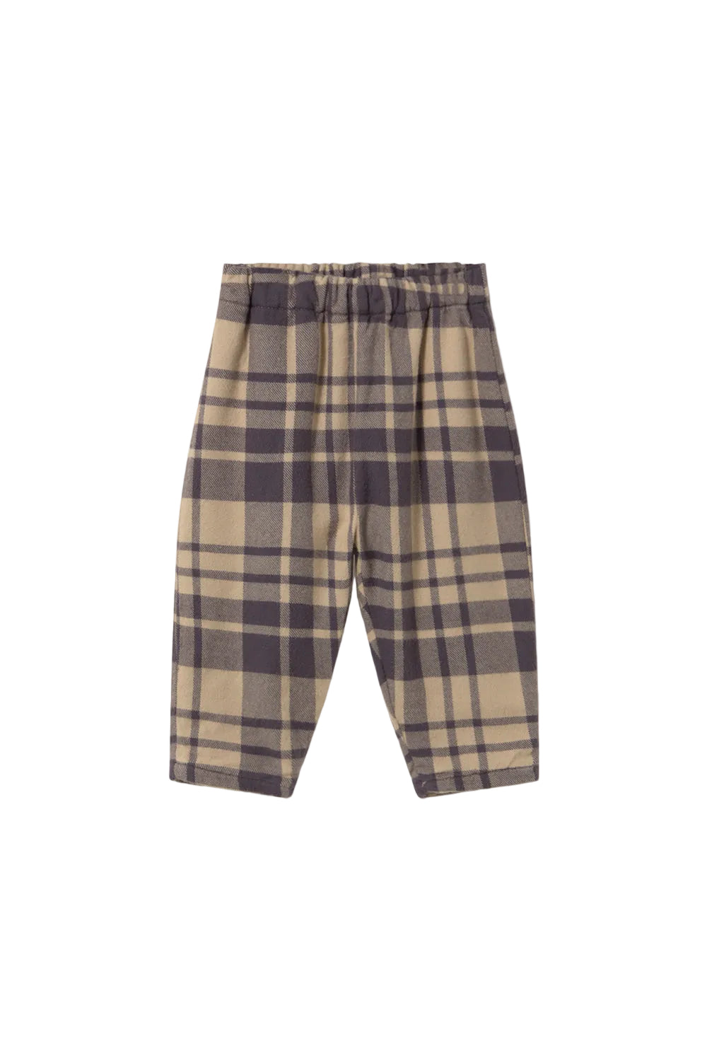 Soft Tartan Flannel Baby Pants Stone F26