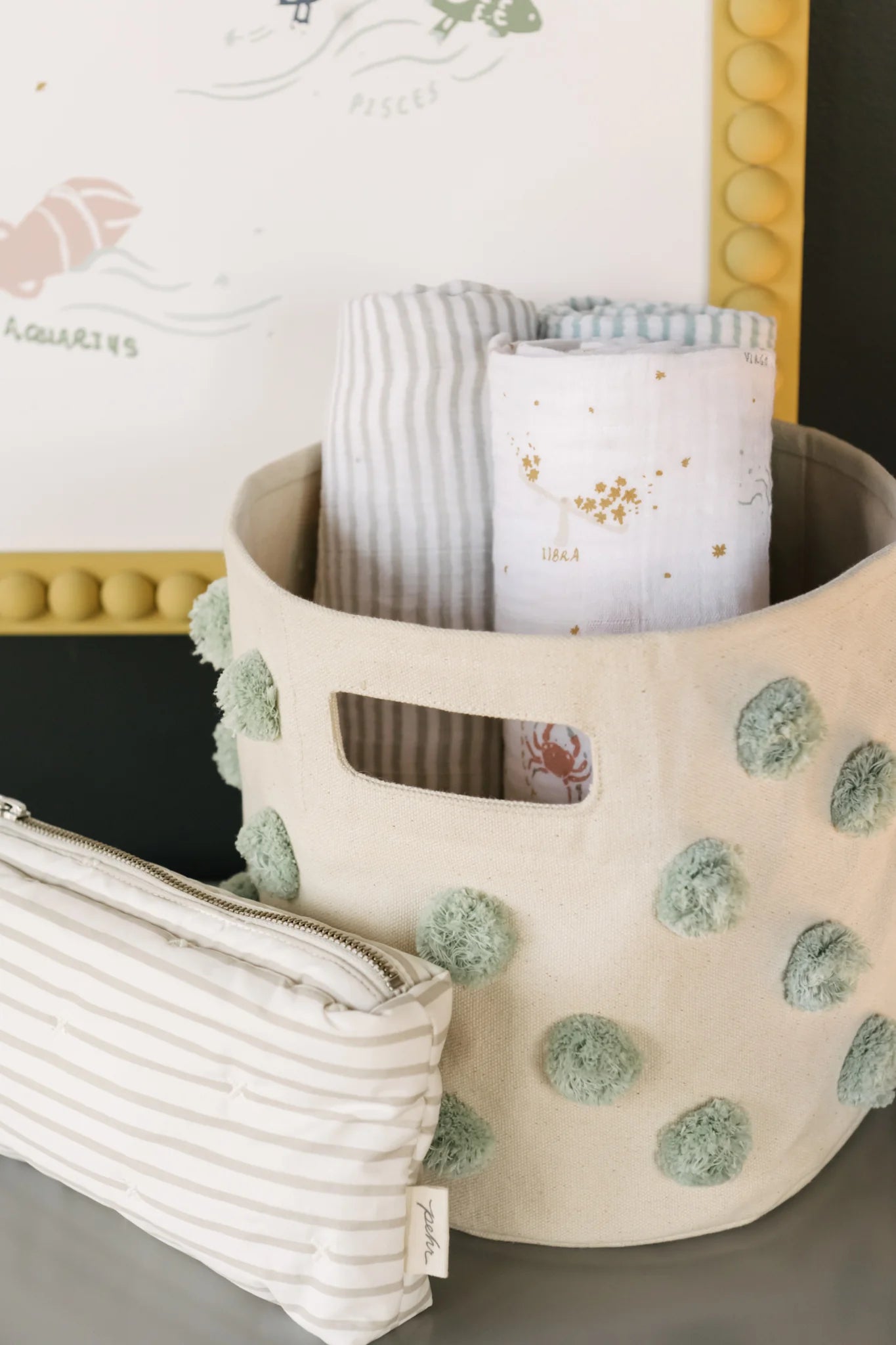 Pom Pom Basket - Pint Sea