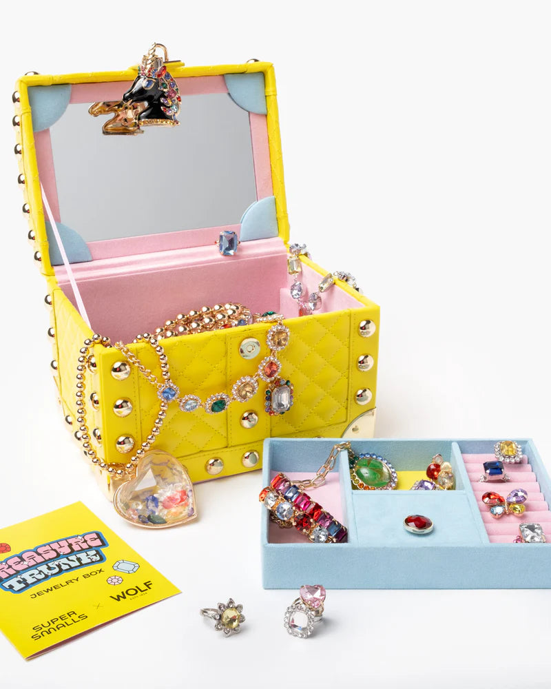 Wolf Treasure Trunk Jewelry Box