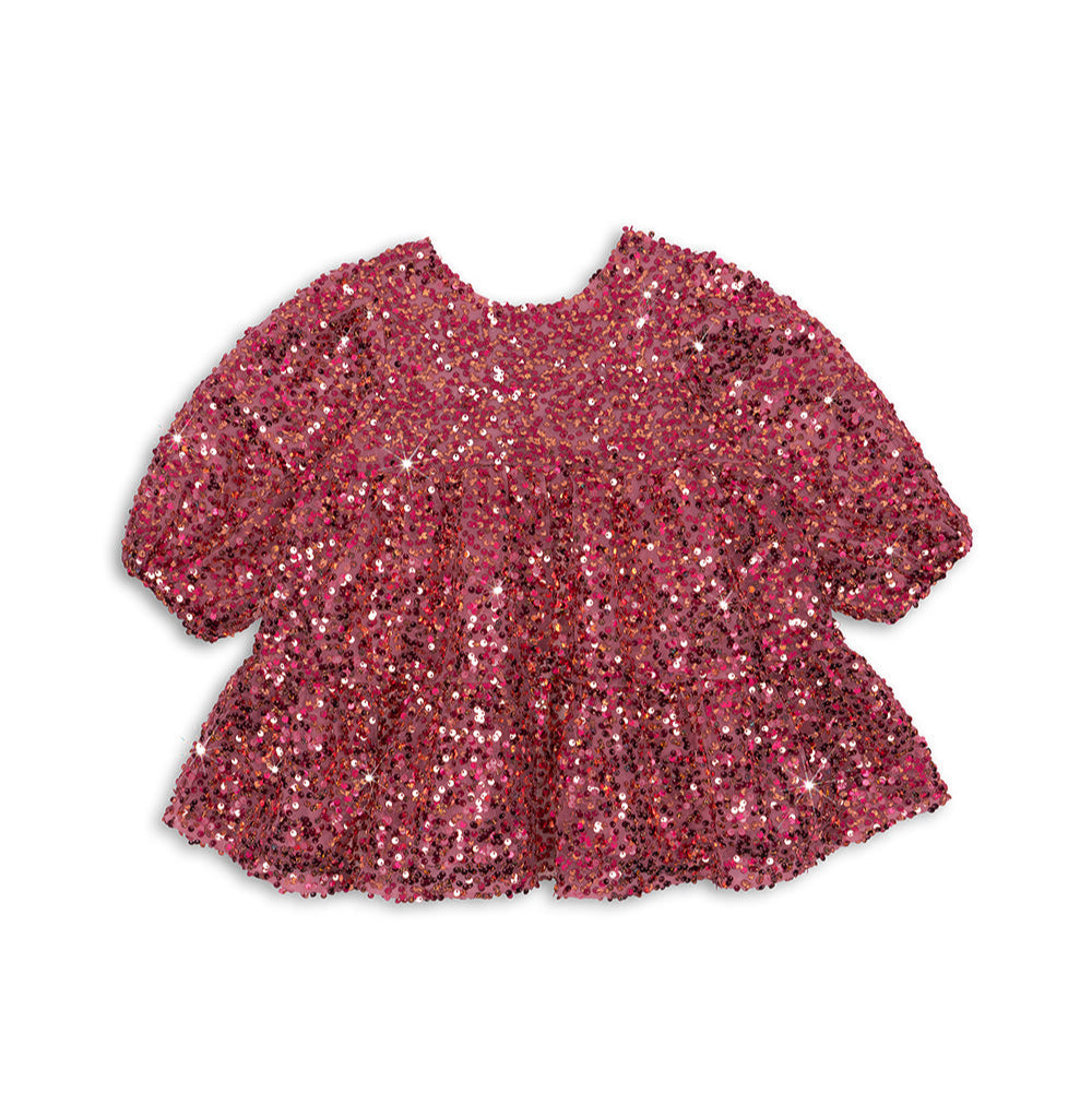 LILA SEQUINS BOW DRESS