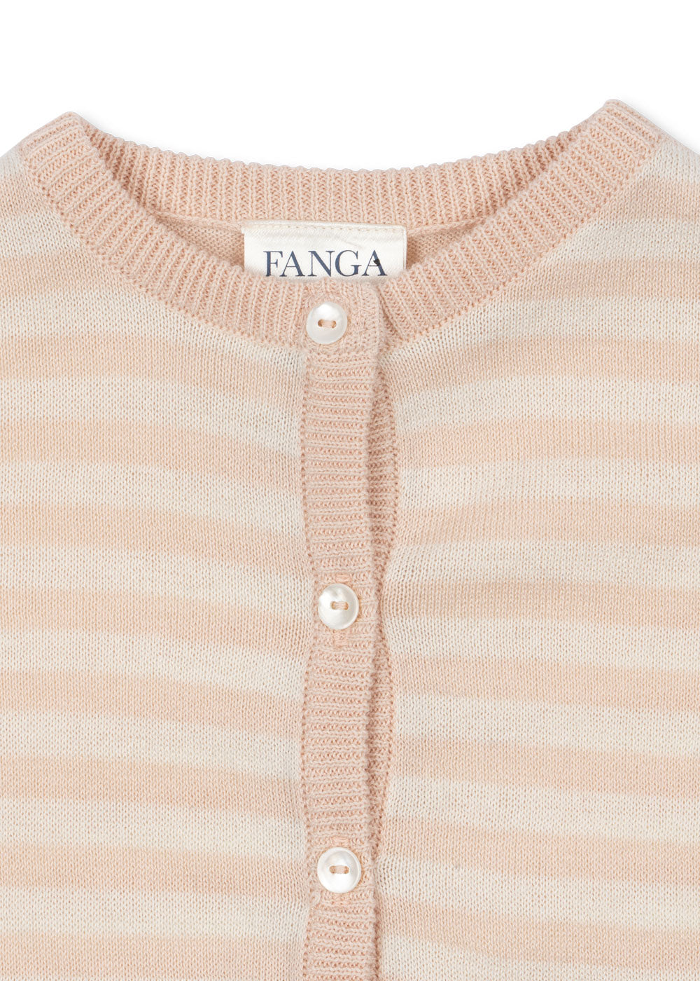 Organic Cotton Two Piece Set Pink Stripe