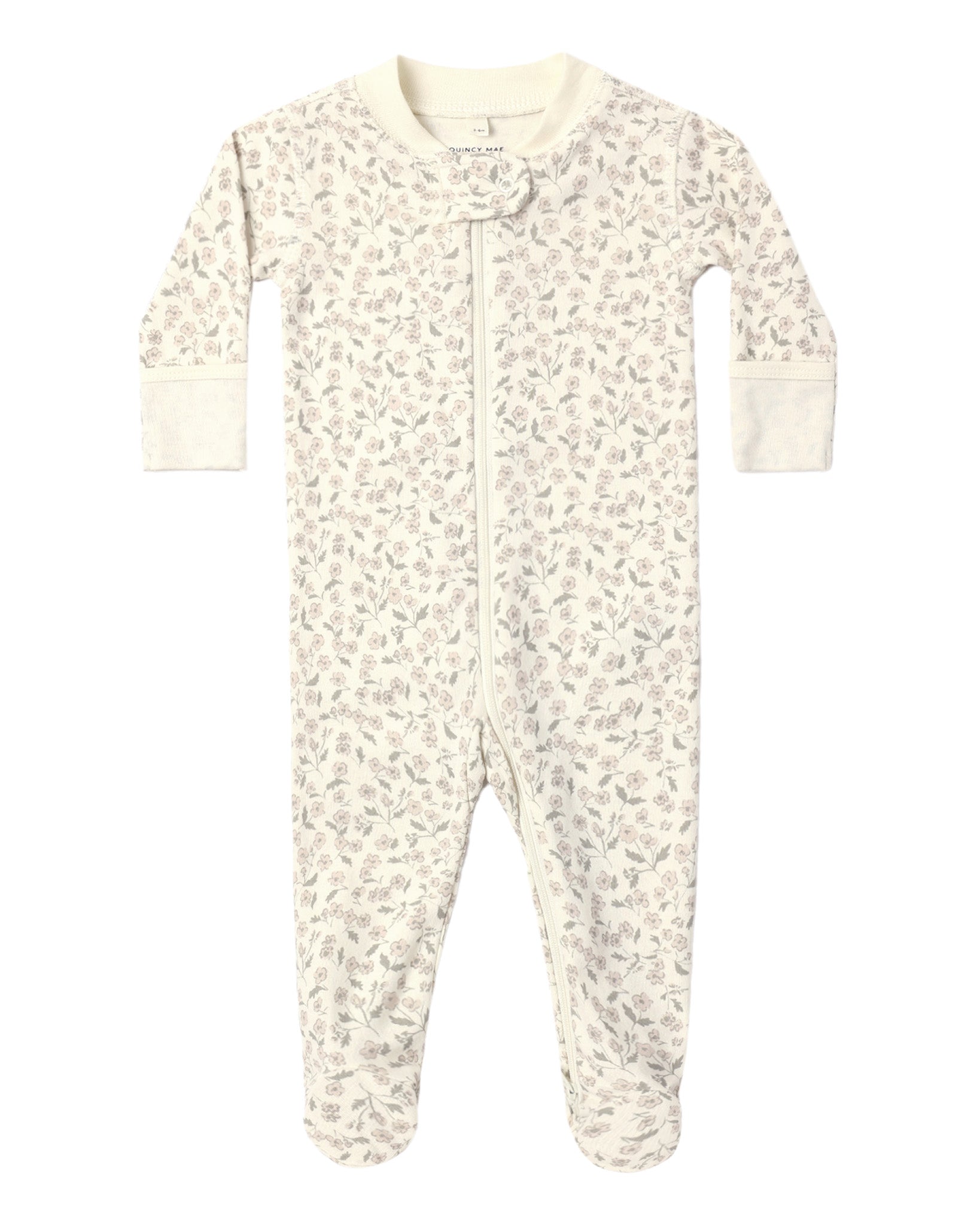 Zip Long Sleeve Sleeper Footie Floret