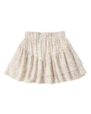 Tiered Mini Skirt-Summer Garden