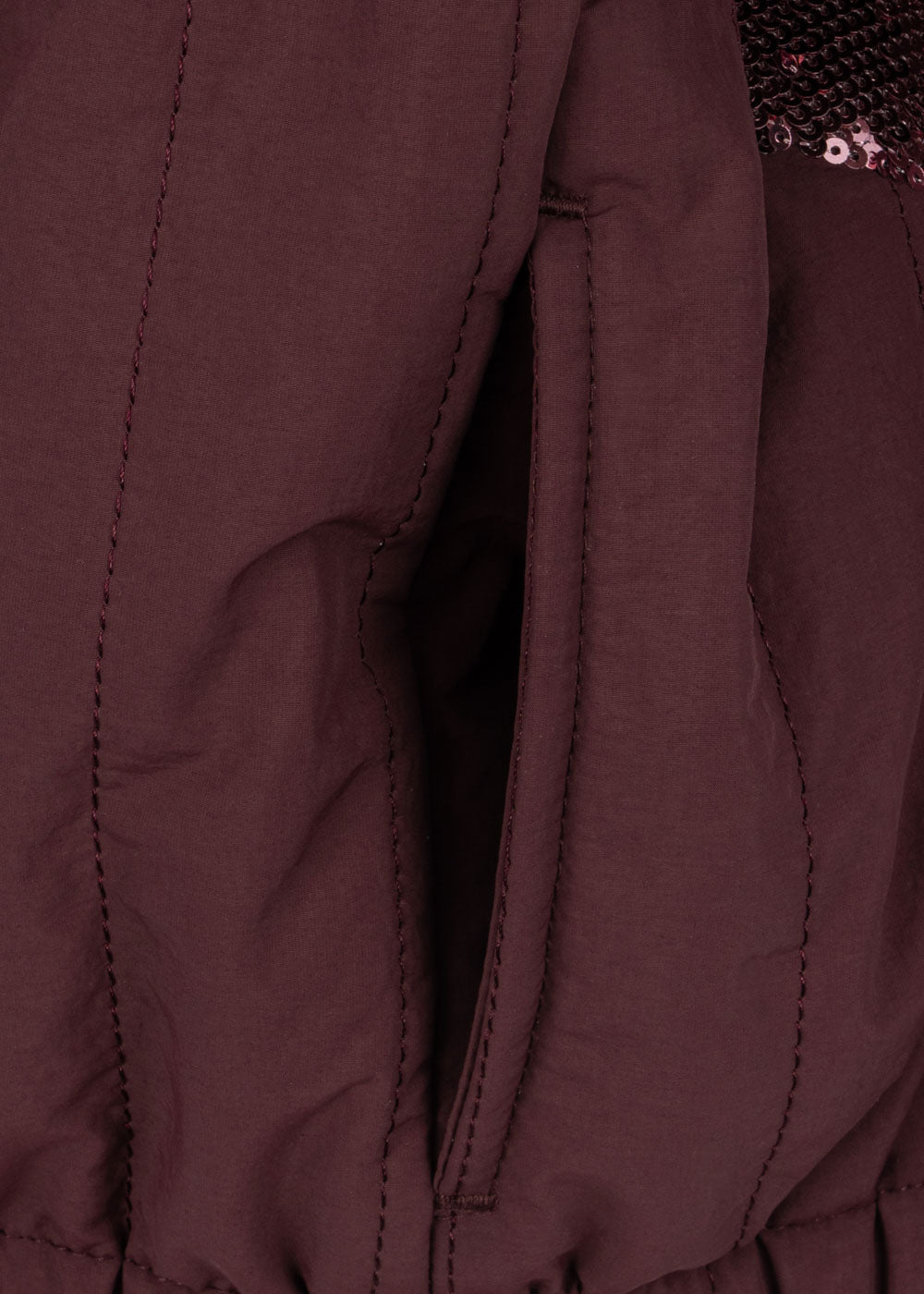 JUNO SEQUIN BOMBER JACKET Decadent Chocolate F26