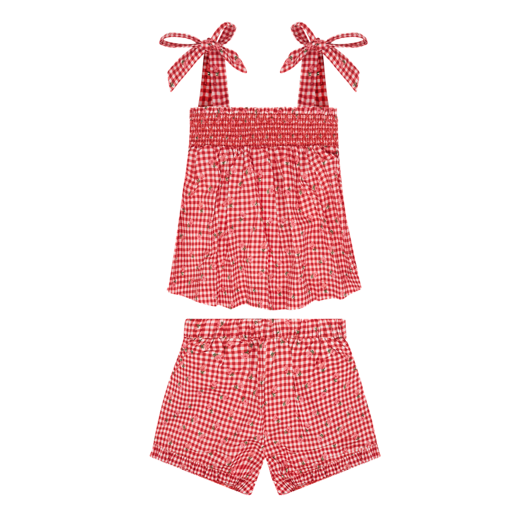 Girls Smocked Top Shorts Set SS26