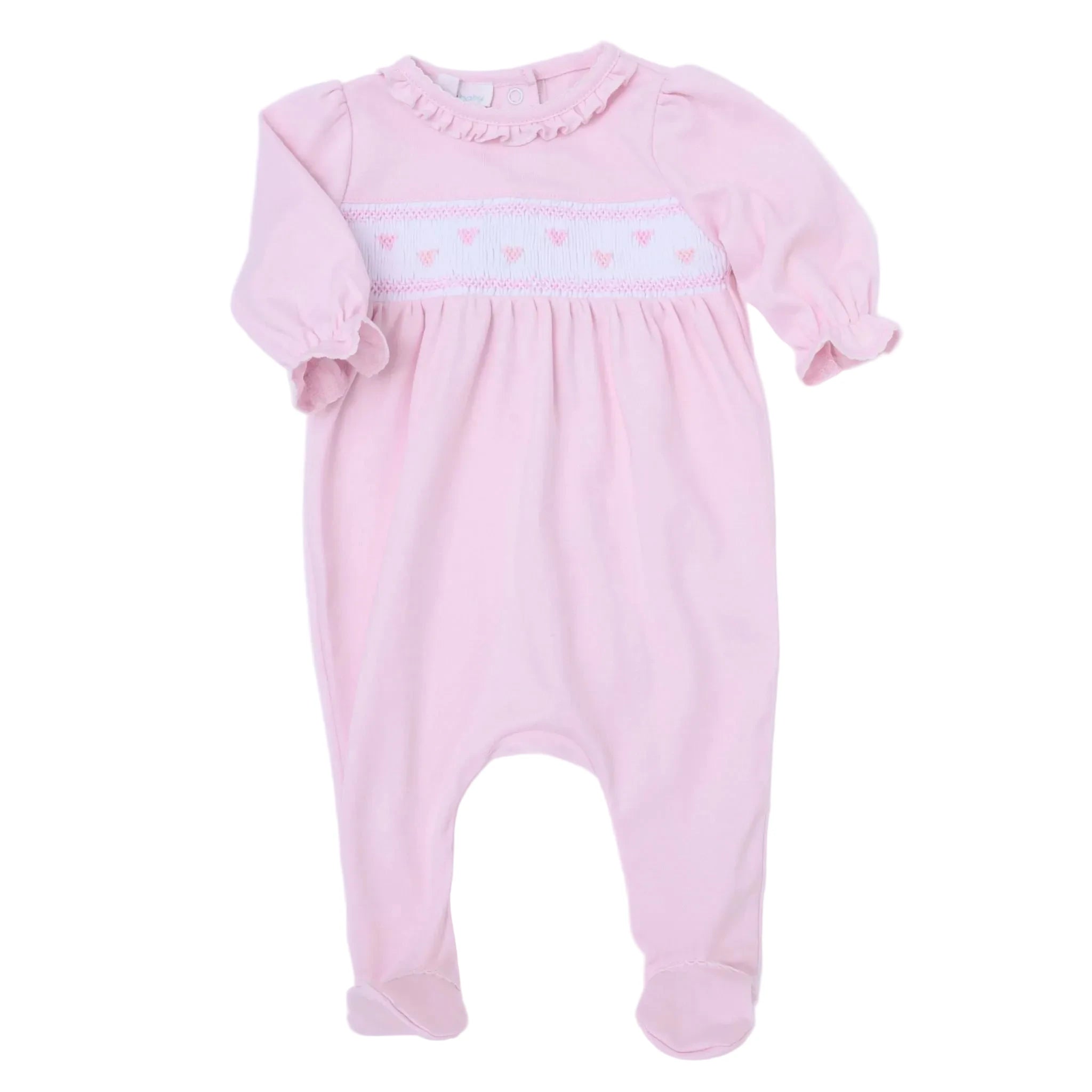 Valentine's Classics Smocked Footie Pk