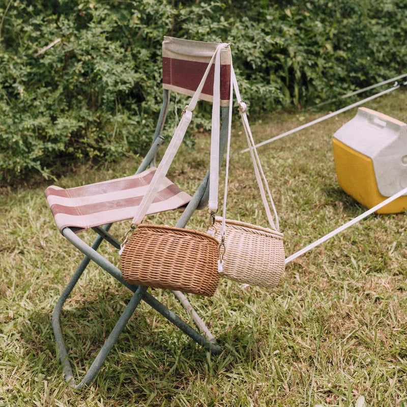 MINI CHARI RATTAN BAG straw