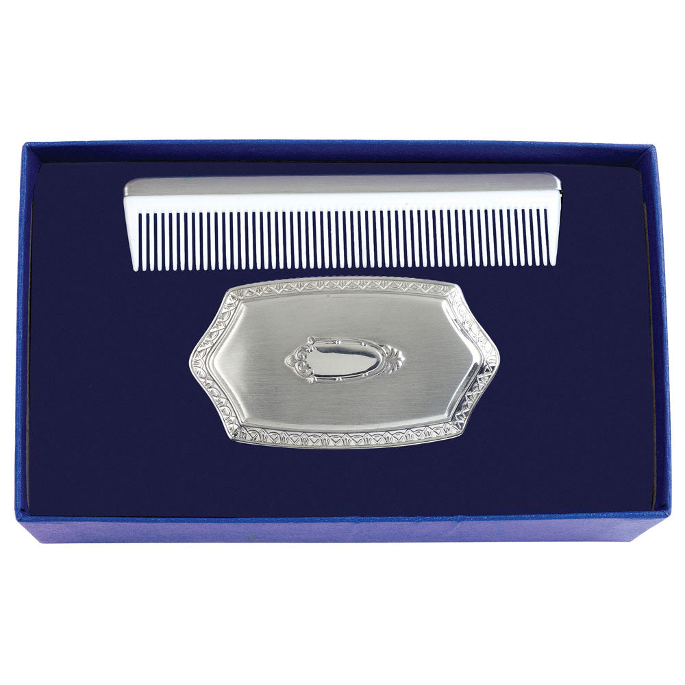 Boy's Embossed Brush and Comb Gift Set