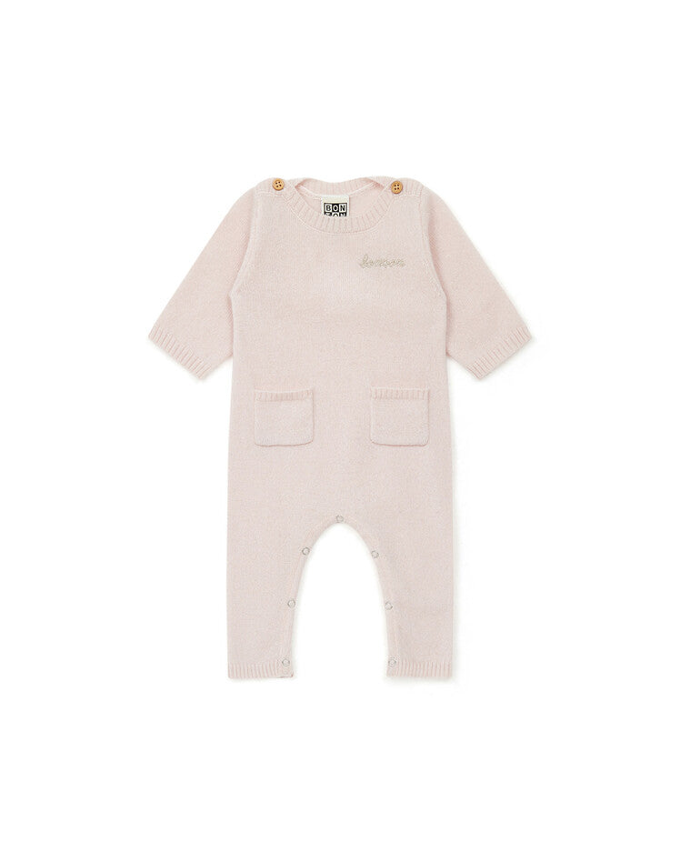 Pure Cashmere Romper in Pink