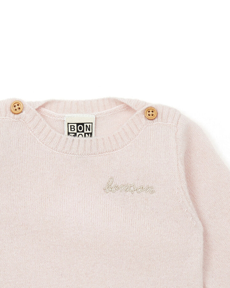 Pure Cashmere Romper in Pink