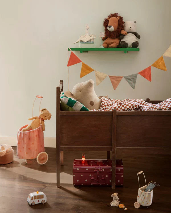 Maileg charming suitcase set featuring 2 unicorn-themed pieces, perfect for imaginative play and storytelling.