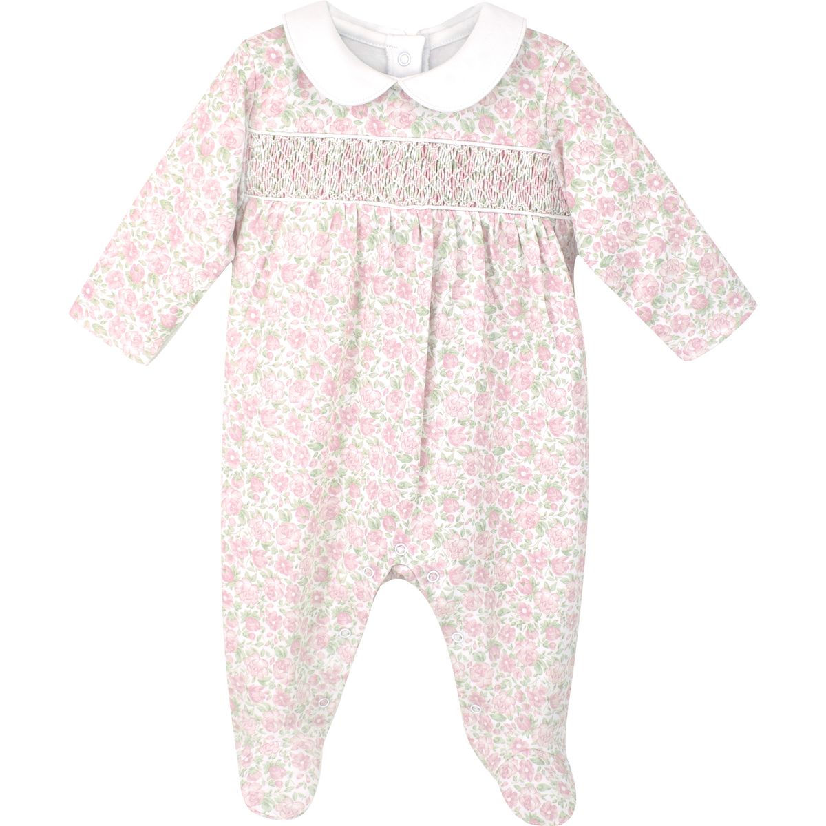 ELEGANT PINK FLORAL – SMOCK