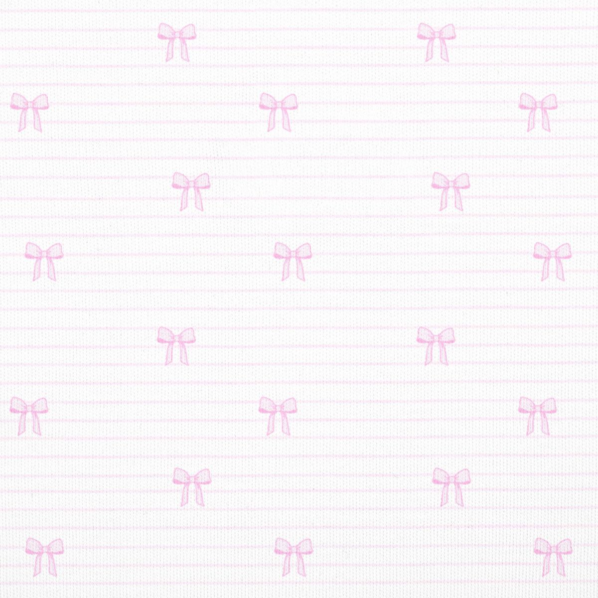 BOWS AND STRIPES – ZIPPER FOOTIE