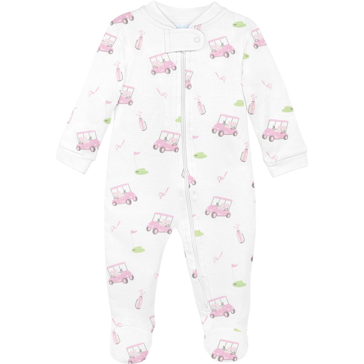 GOLF GAME – ZIPPER FOOTIE in Pink