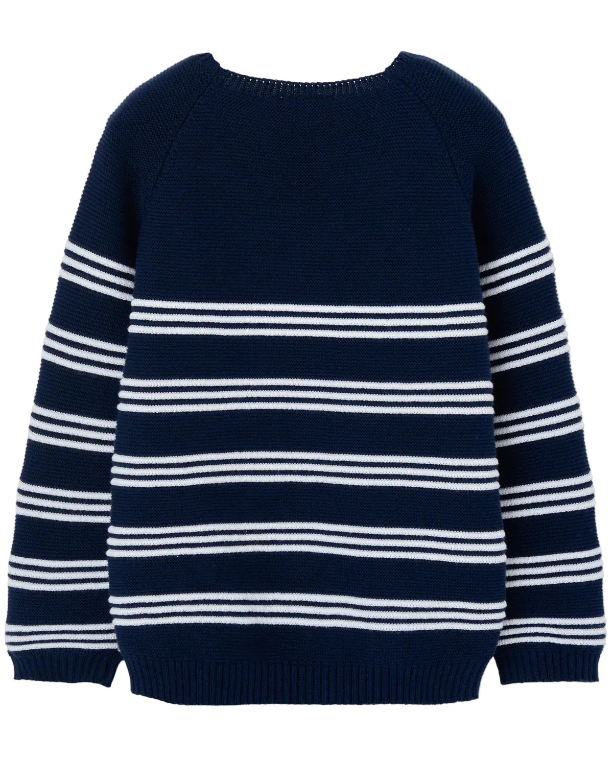 Elsora Knit Sweater Navy Blue/White
