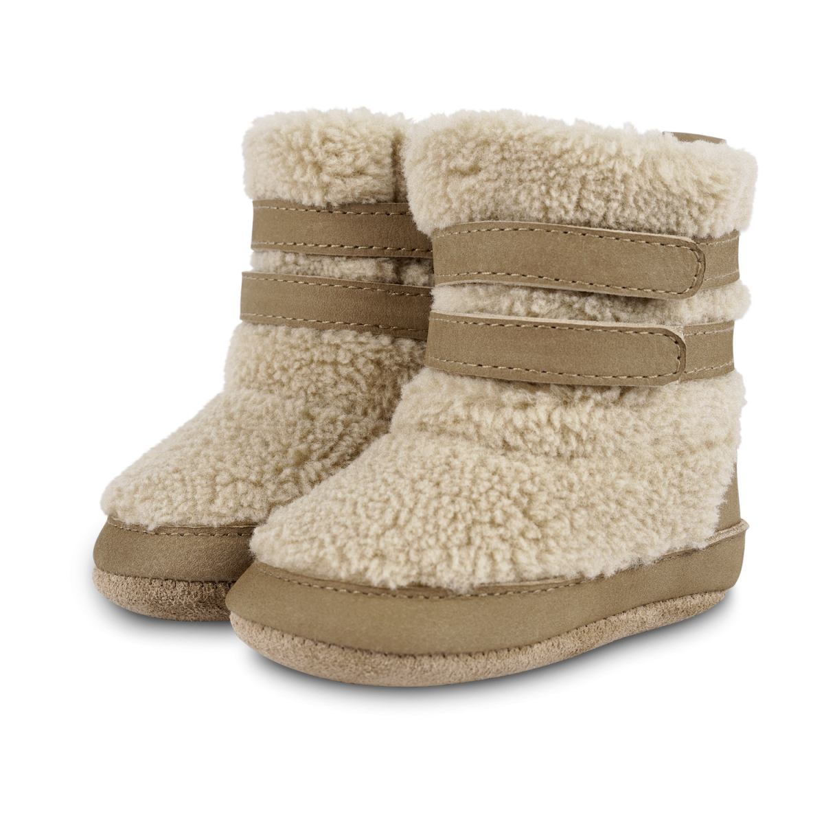 Larisso Booties | Beige Curly Faux Fur 25