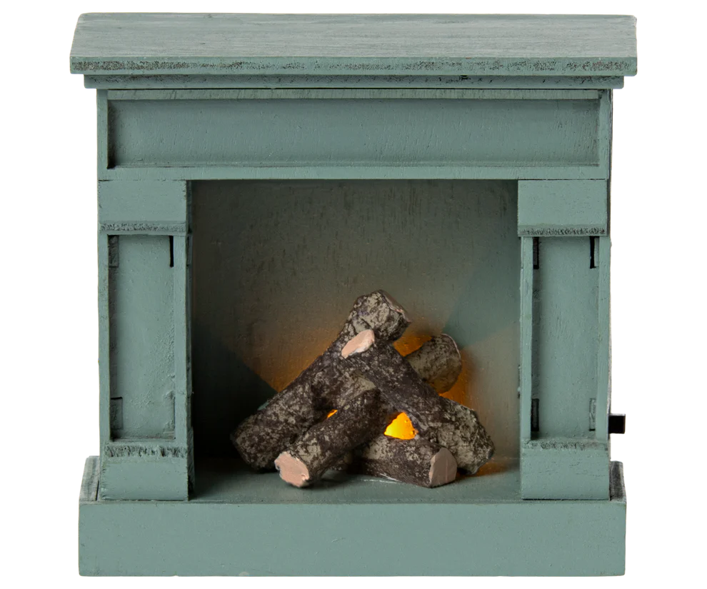 Fireplace, Mouse - Blue