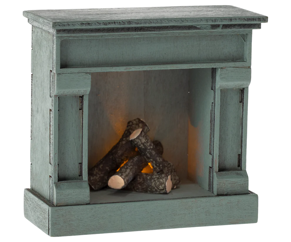 Fireplace, Mouse - Blue