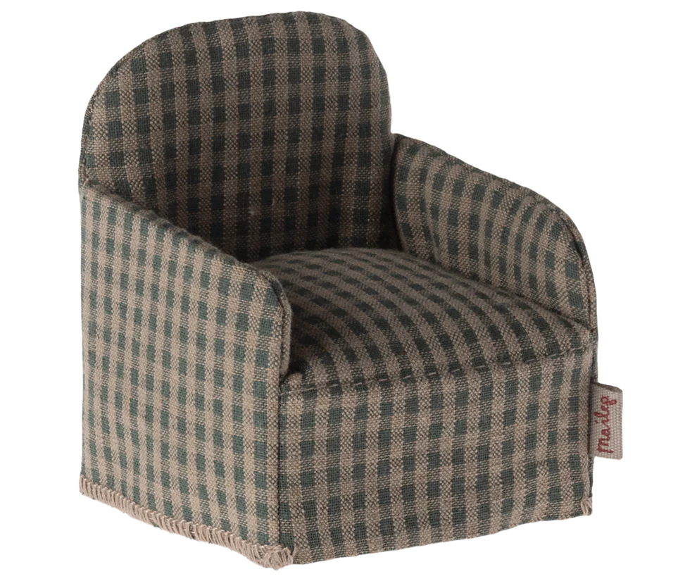 Chair, Mouse - Green checker