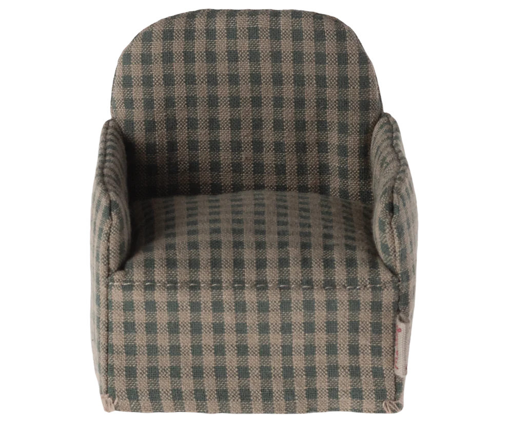 Chair, Mouse - Green checker