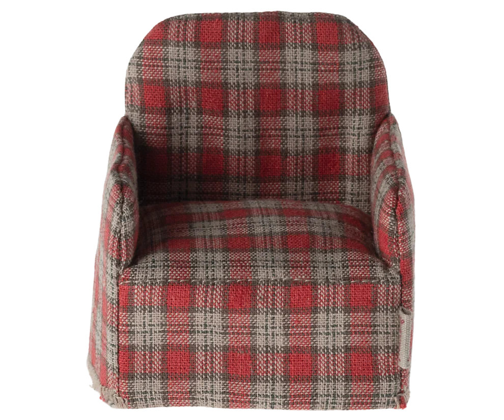 Chair, Mouse - Red checker
