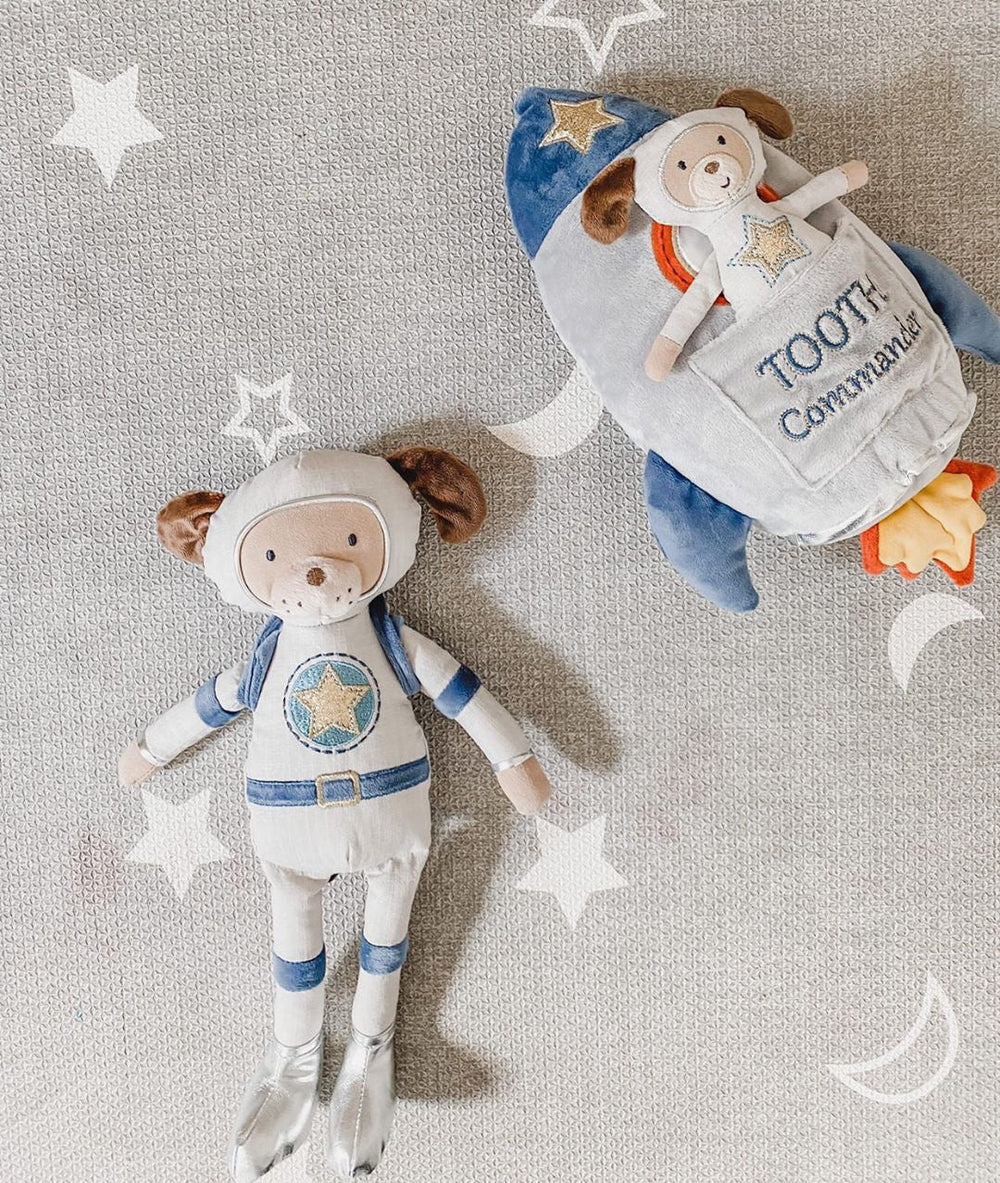 Spaceship Tooth Commander Pillow and Doll Set