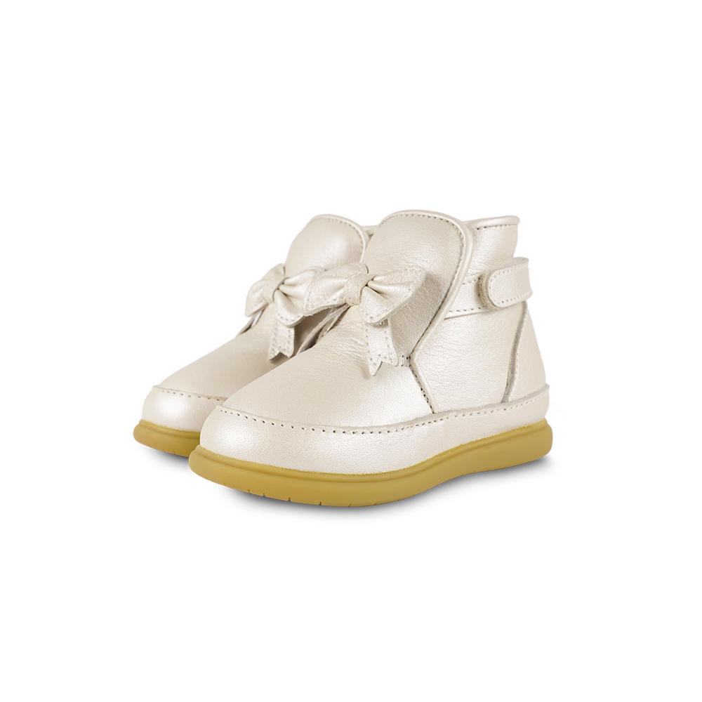 Cemilla Shoes Off-White Metallic Leather F26
