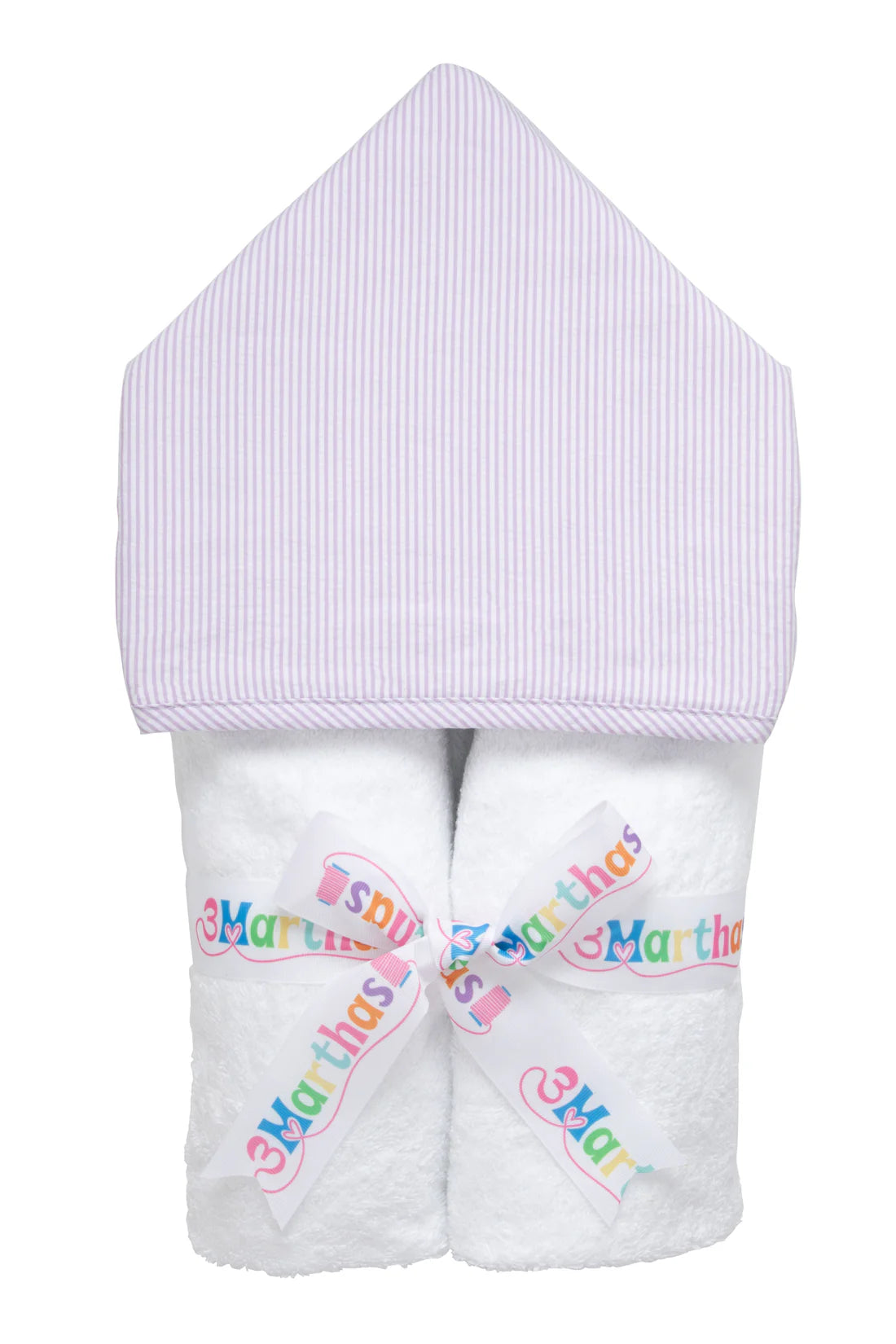 Seersucker Stripe Everykid Towel Lilac