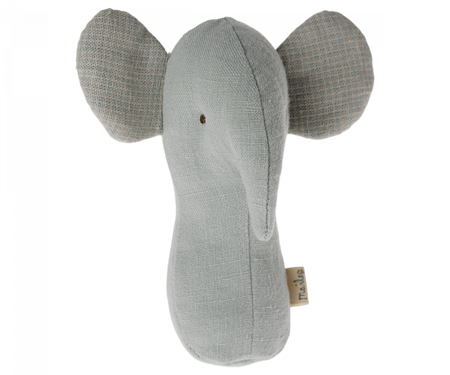 Lullaby friends, Elephant rattle - Light dusty blue