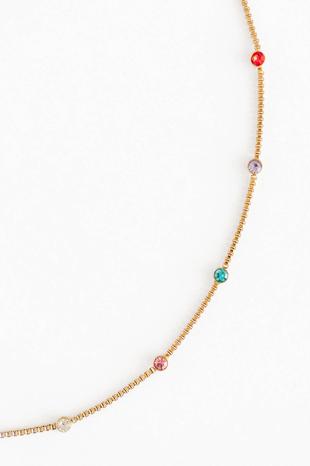 Rainbow Gem Necklace