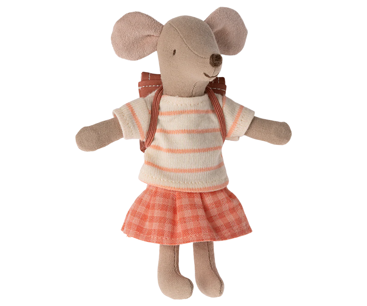 Tricycle Mouse Big Sister- Coral