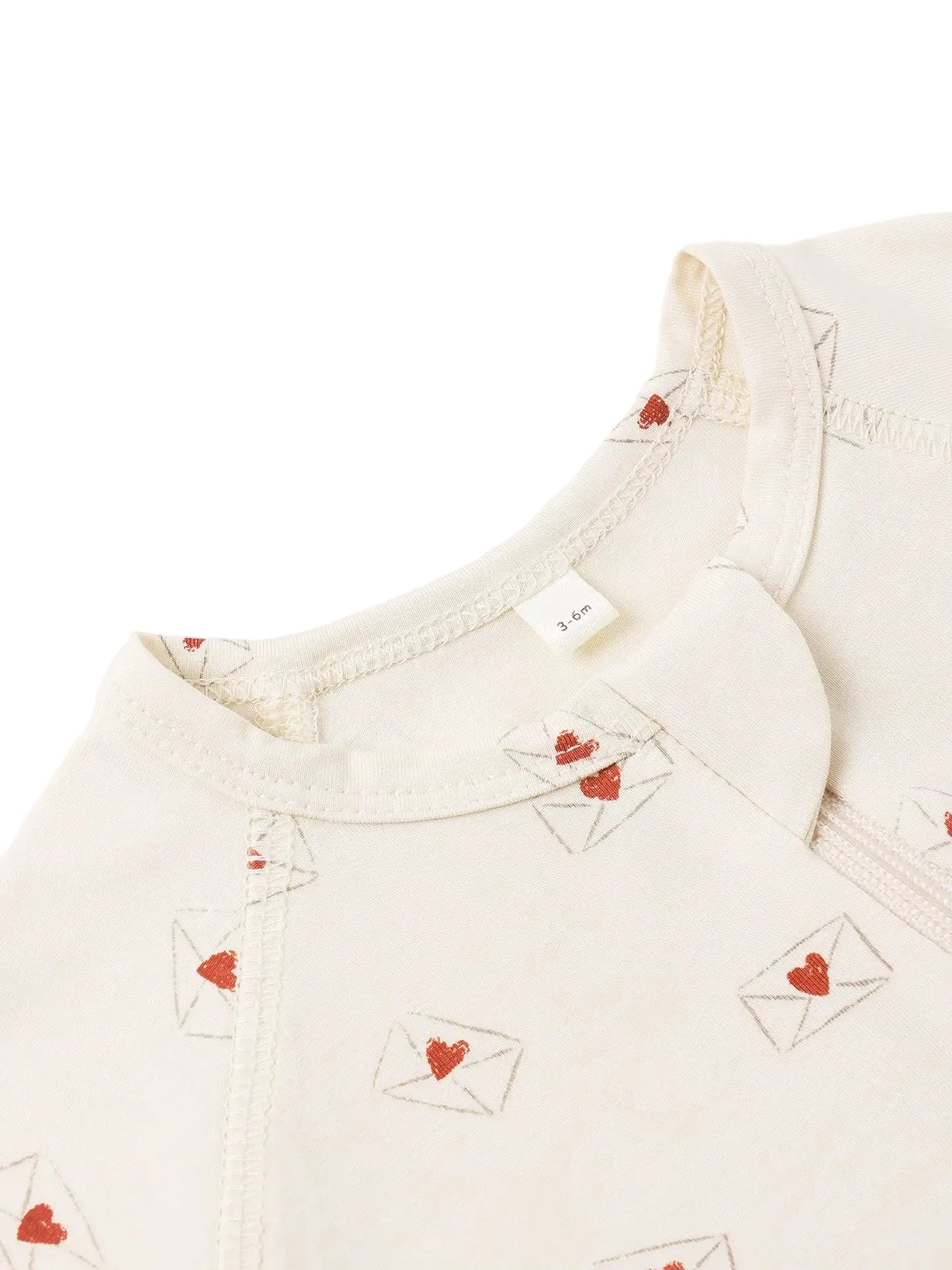 BAMBOO ZIP FOOTIE VALENTINE