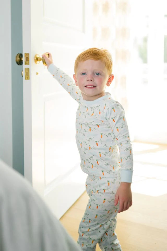 Blue 2 Piece PJ Set in Peeps
