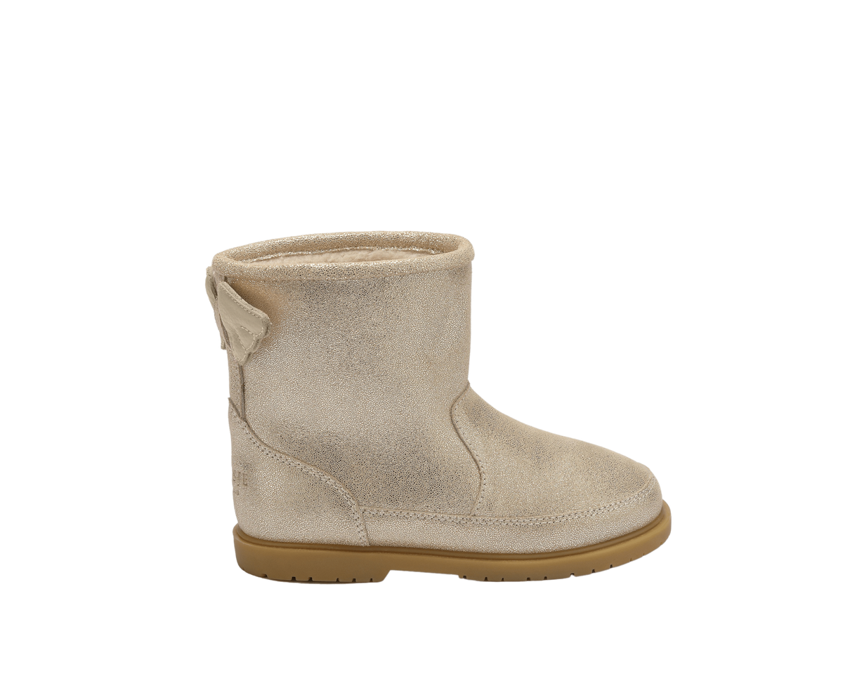 Angela Wing Boots Silver Metallic Leather F26