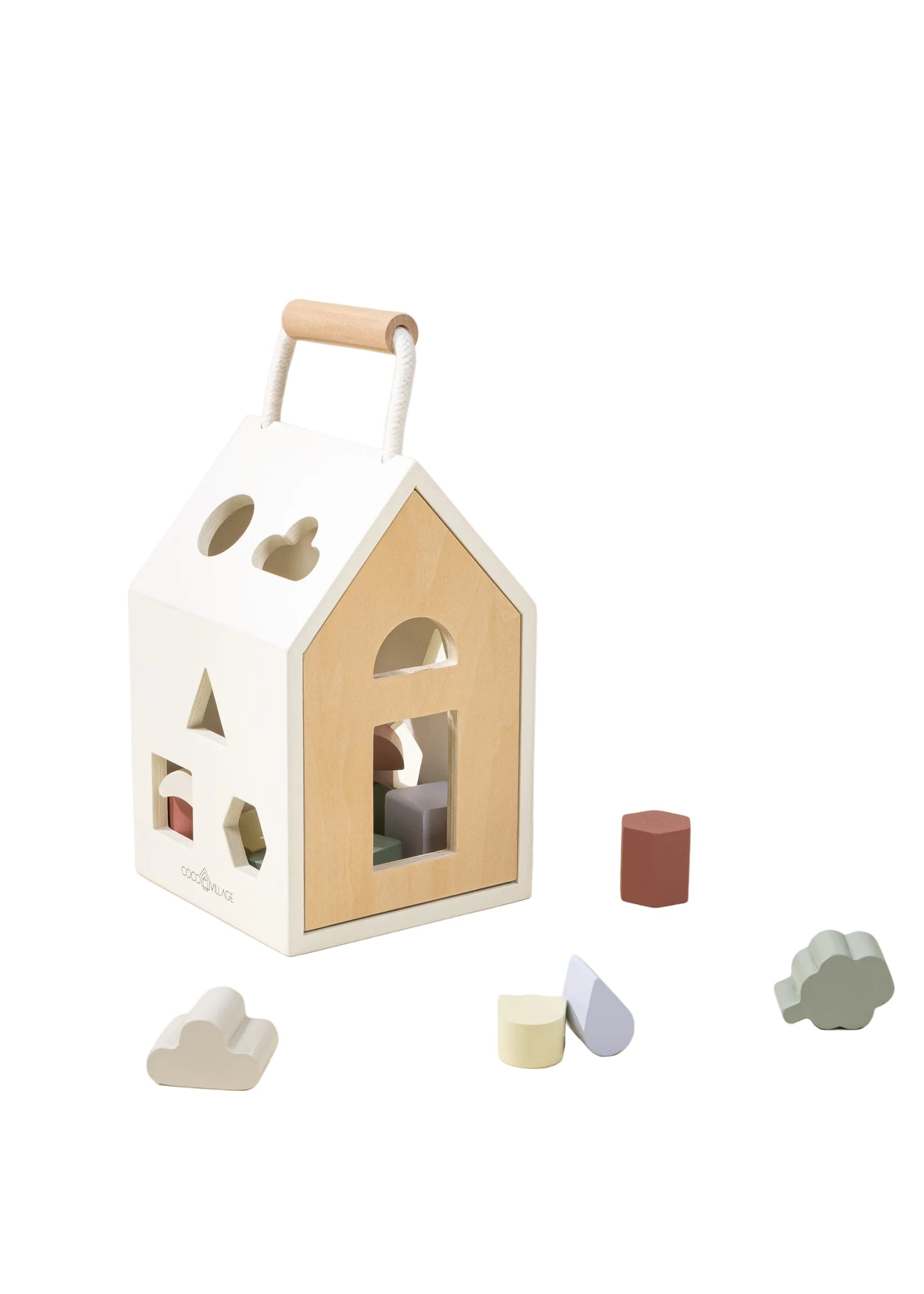 Wooden Shapes Sorting House