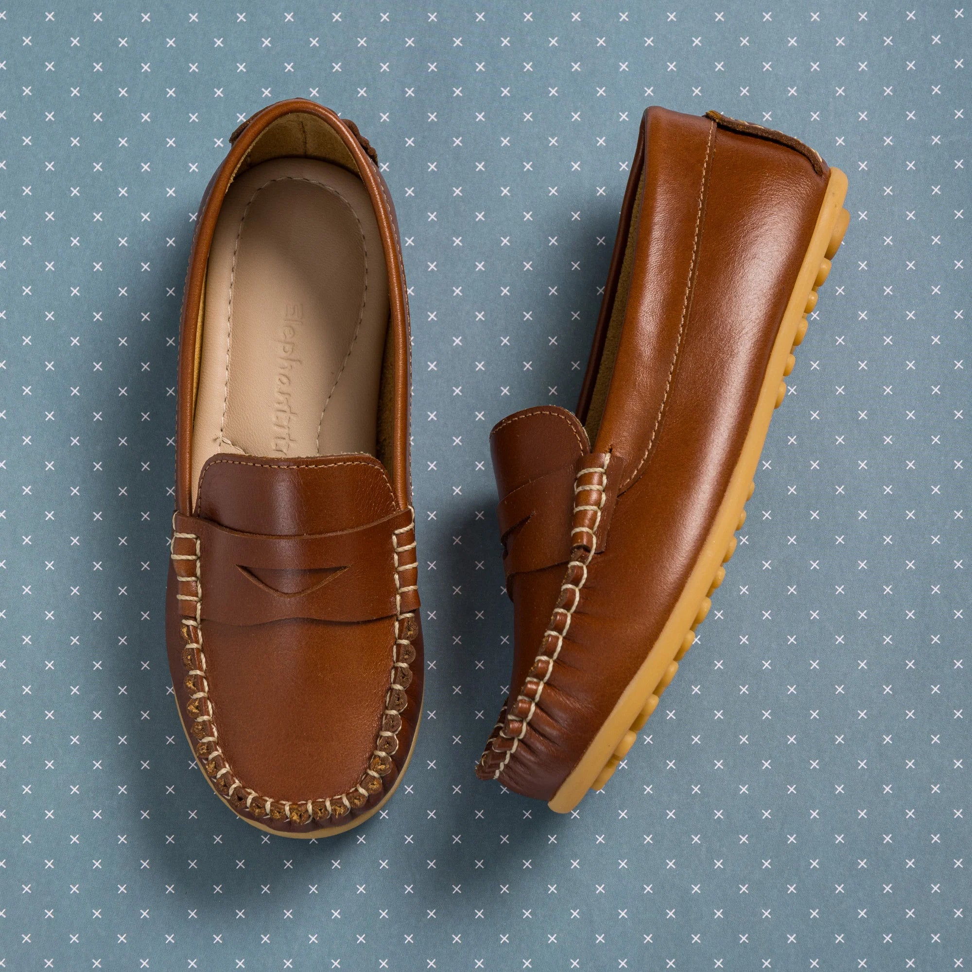 Alex Driver Moccassin Natural Leather F26