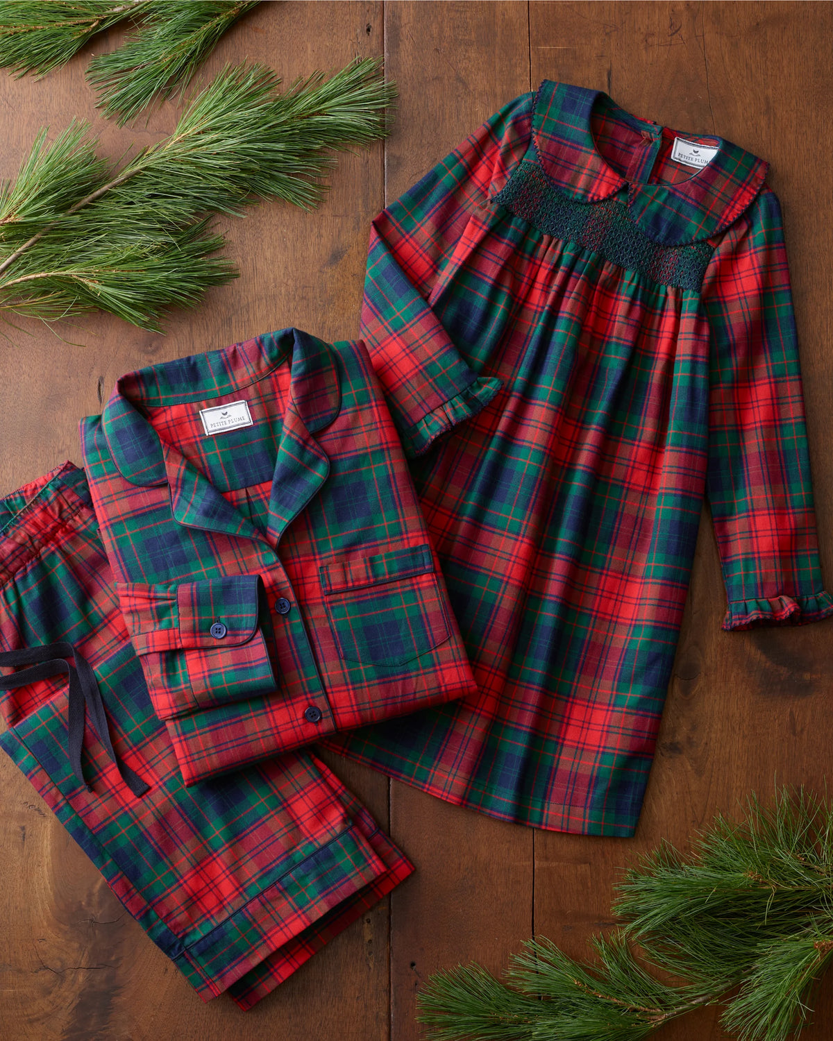 Children's Brushed Twill Eloise Nightgown in St. James Tartan