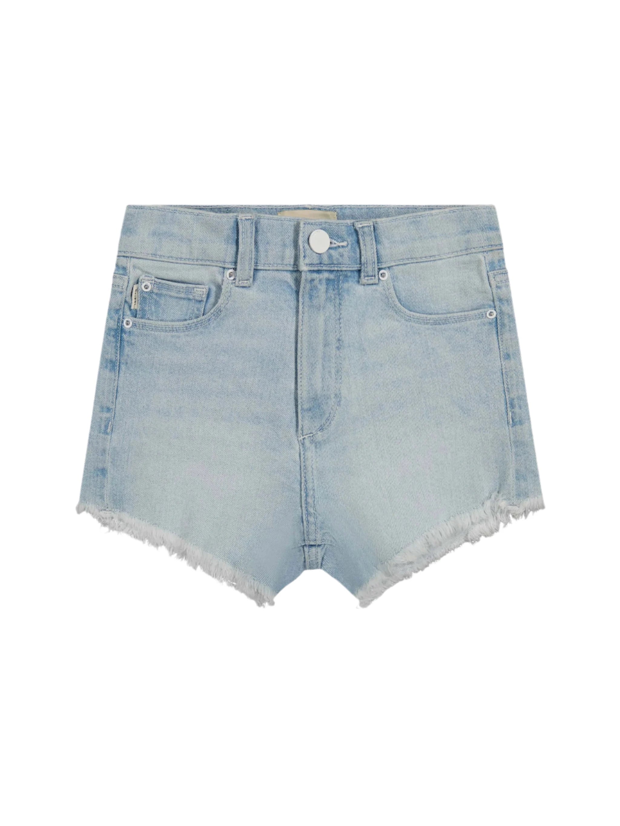 Lucy Shorts High Rise in Poolside Frayed