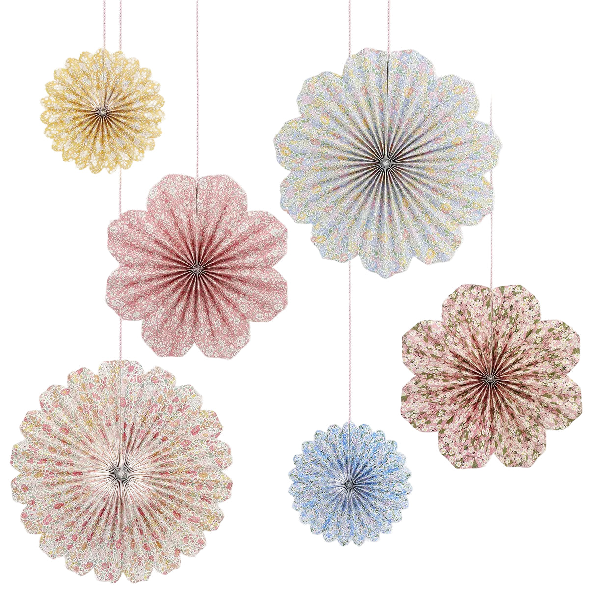 Meri Meri x Liberty Paper Pinwheel Decorations