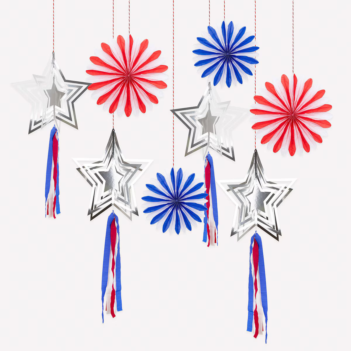 Stars & Stripes Hanging Decorations
