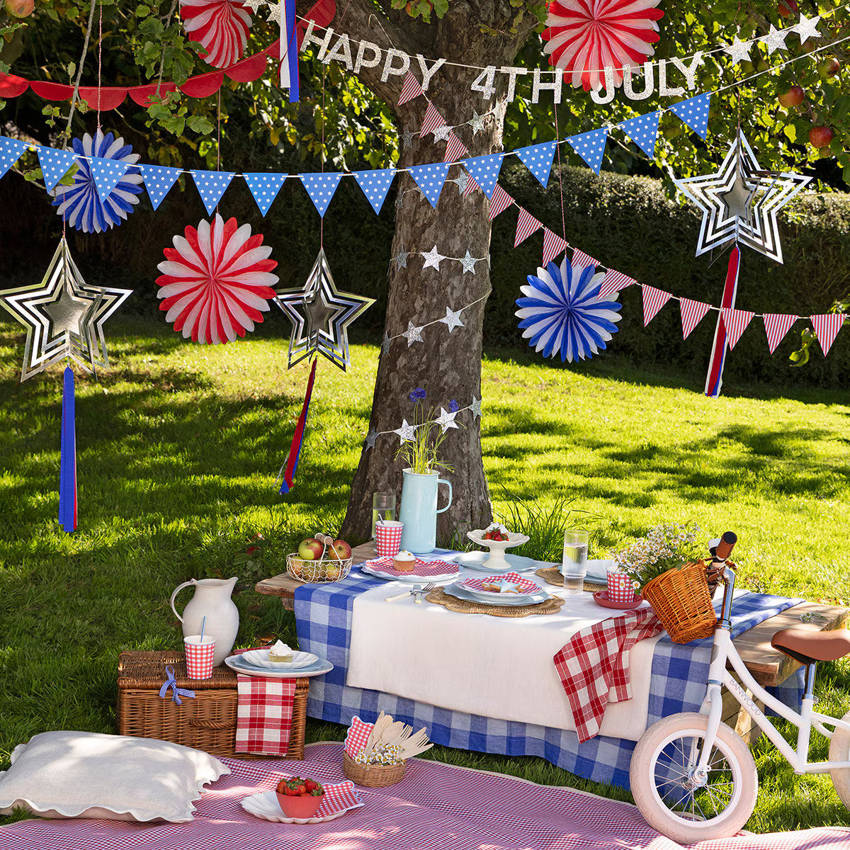 Stars & Stripes Hanging Decorations