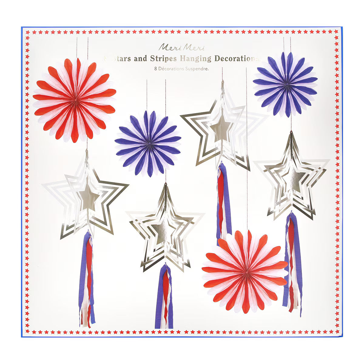 Stars & Stripes Hanging Decorations
