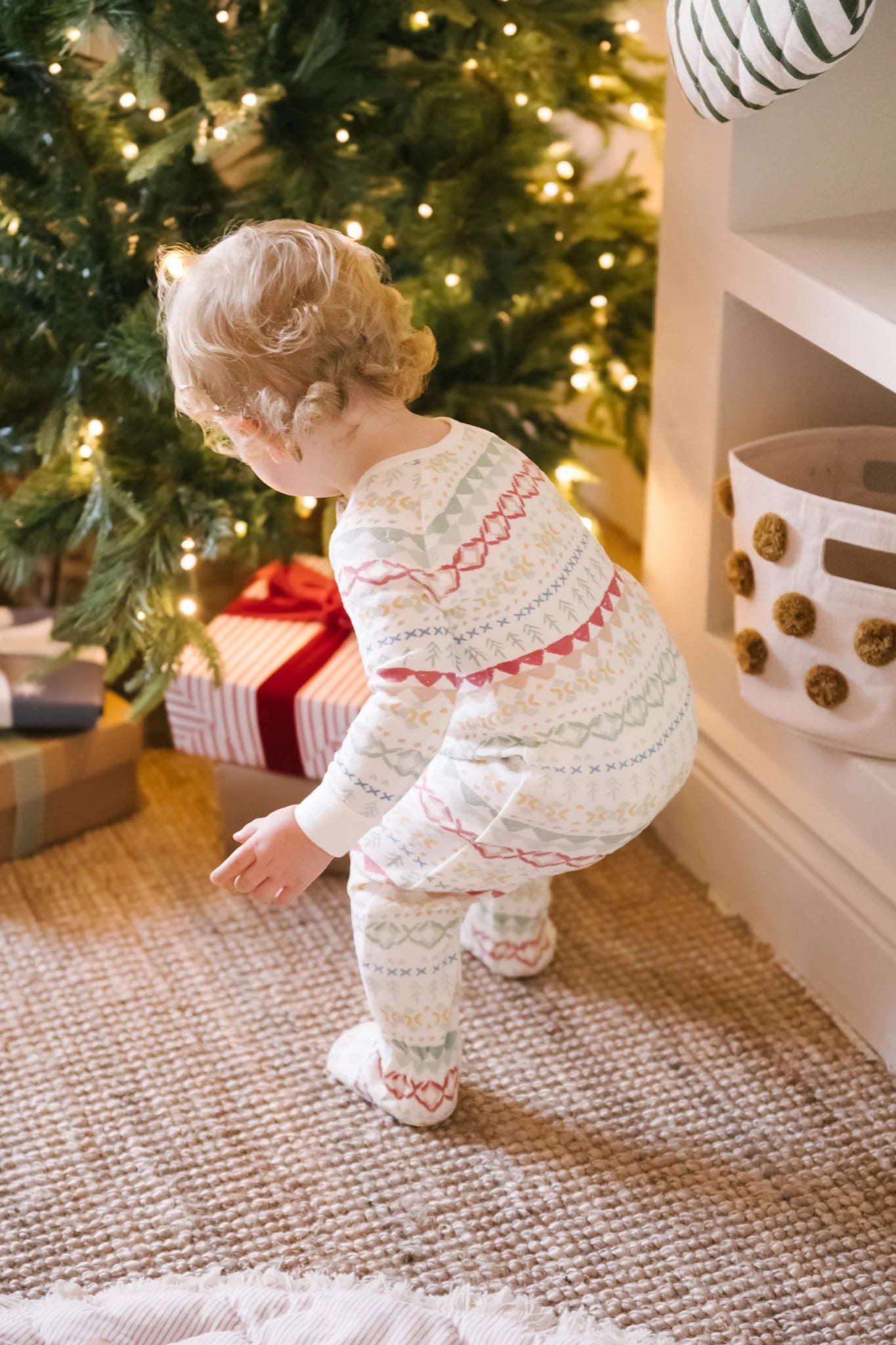 Ribbed Baby Sleeper Fair Isle