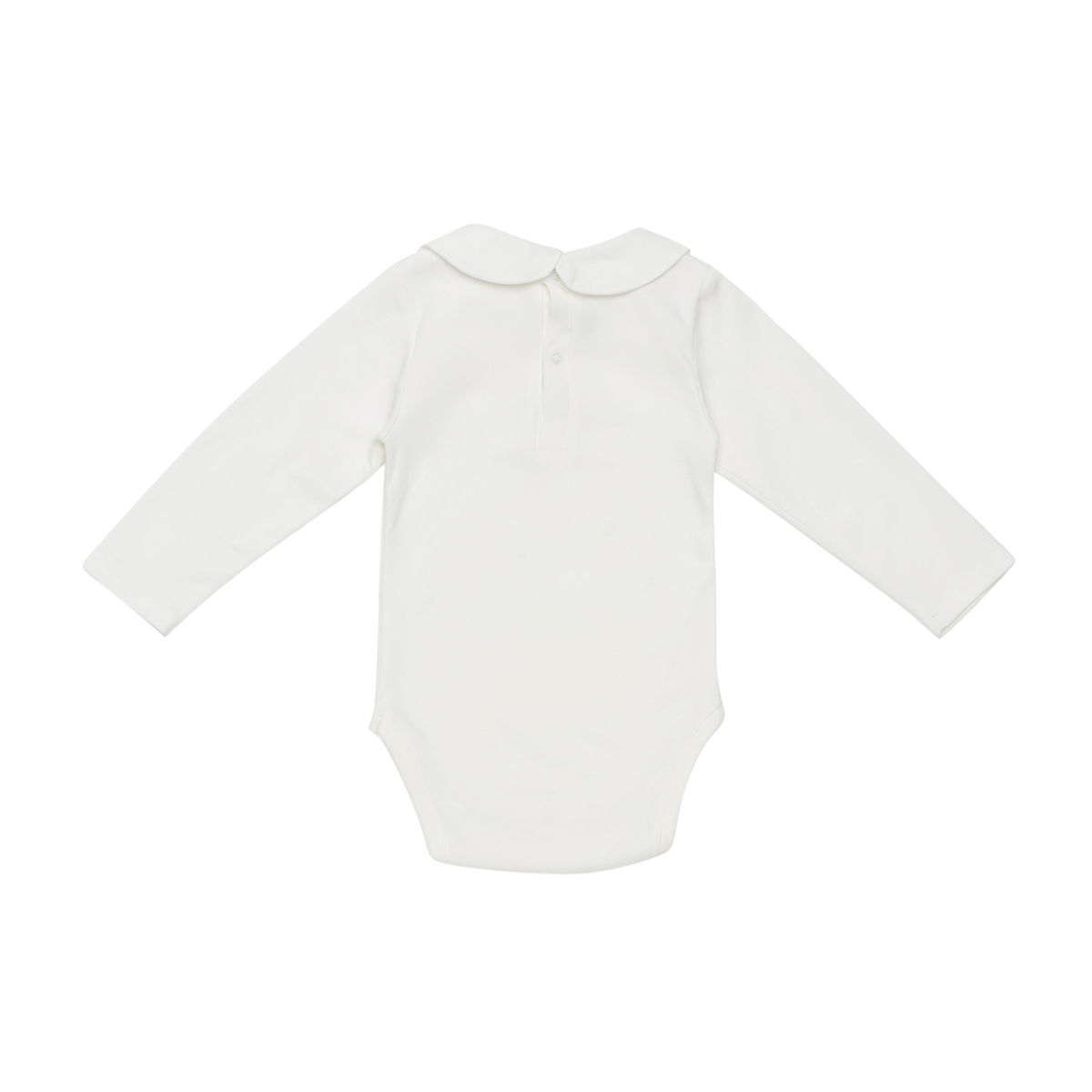 Kris Snowman Bodysuit w/ Peter Pan Collar Off White F26