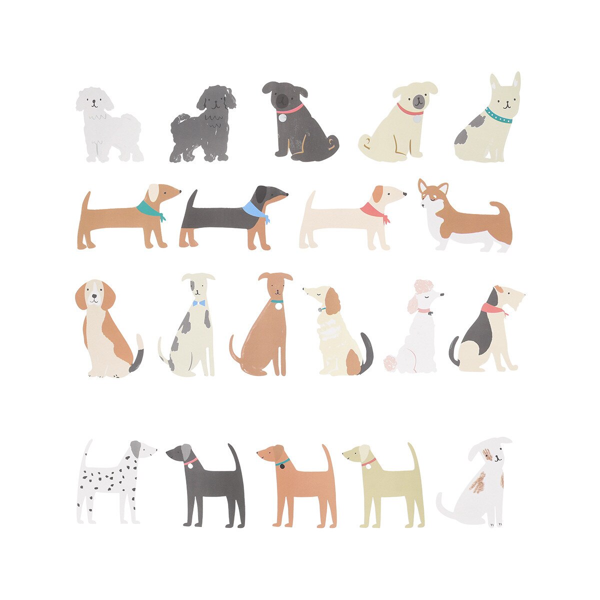 Dog Shaped Stickers