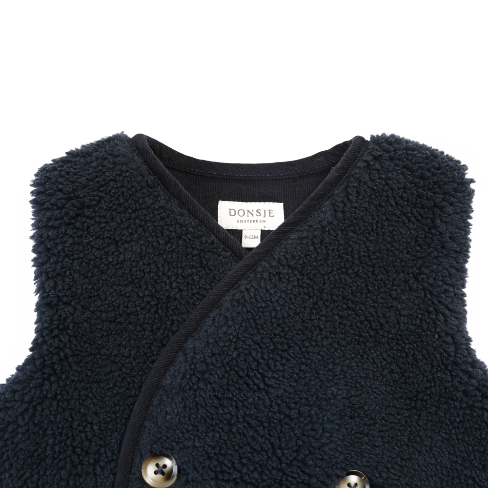 Monty Gilet in Blue Marine